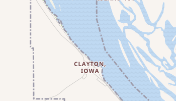 Clayton, Iowa map