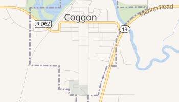 Coggon, Iowa map