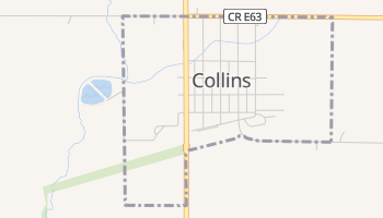 Collins, Iowa map