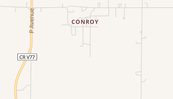 Conroy, Iowa map