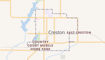 Creston, Iowa map