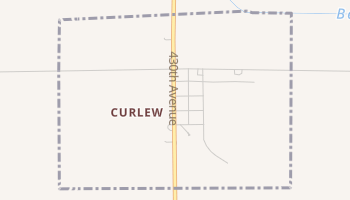 Curlew, Iowa map