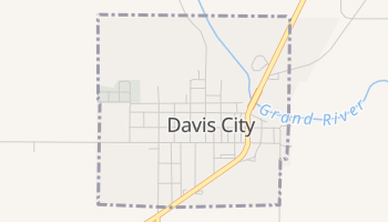 Davis City, Iowa map