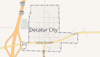 Decatur City, Iowa map