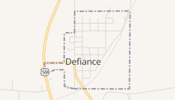 Defiance, Iowa map