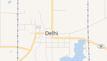 Delhi, Iowa map