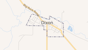 Dixon, Iowa map