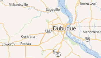 Dubuque, Iowa map