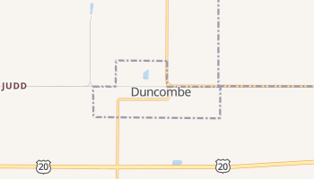Duncombe, Iowa map