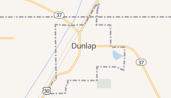 Dunlap, Iowa map
