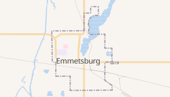 Emmetsburg, Iowa map