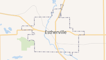 Estherville, Iowa map