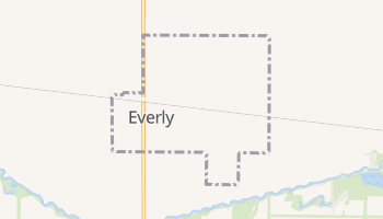 Everly, Iowa map