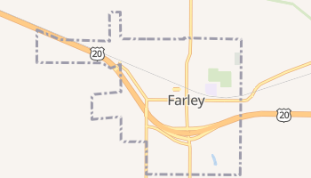 Farley, Iowa map
