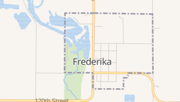 Frederika, Iowa map