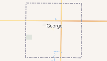 George, Iowa map