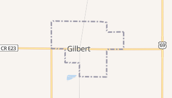 Gilbert, Iowa map