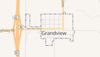 Grandview, Iowa map