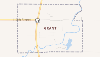 Grant, Iowa map