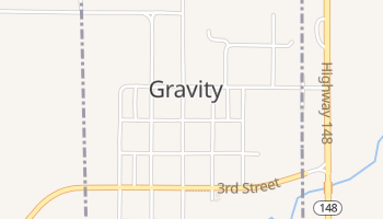 Gravity, Iowa map