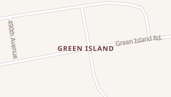 Green Island, Iowa map