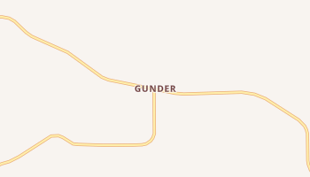 Gunder, Iowa map