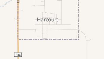 Harcourt, Iowa map