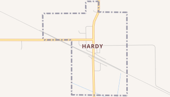 Hardy, Iowa map