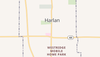 Harlan, Iowa map