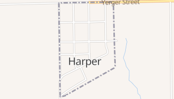 Harper, Iowa map