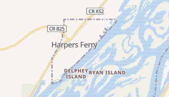 Harpers Ferry, Iowa map