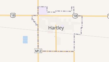 Hartley, Iowa map