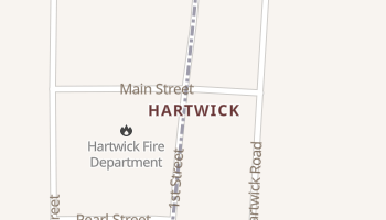 Hartwick, Iowa map