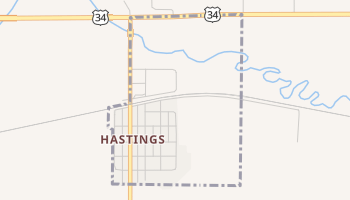 Hastings, Iowa map