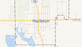 Hazleton, Iowa map