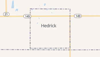 Hedrick, Iowa map