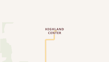 Highland Center, Iowa map