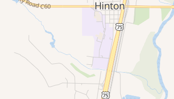 Hinton, Iowa map