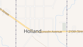 Holland, Iowa map