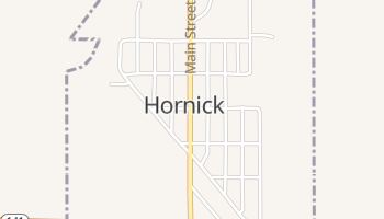 Hornick, Iowa map