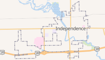 Independence, Iowa map
