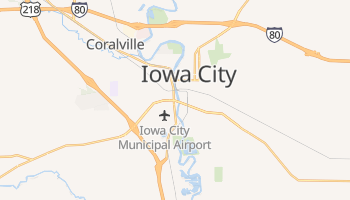 Iowa City, Iowa map