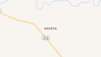 Koszta, Iowa map