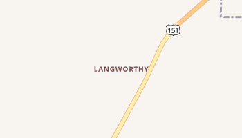 Langworthy, Iowa map