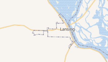 Lansing, Iowa map