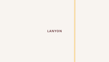 Lanyon, Iowa map