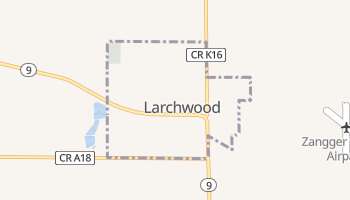 Larchwood, Iowa map