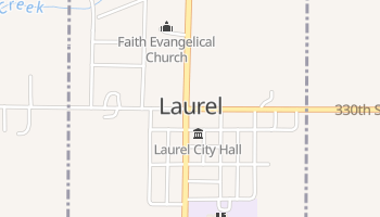 Laurel, Iowa map