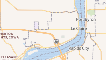 Le Claire, Iowa map