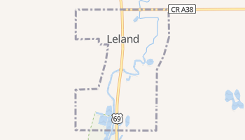 Leland, Iowa map